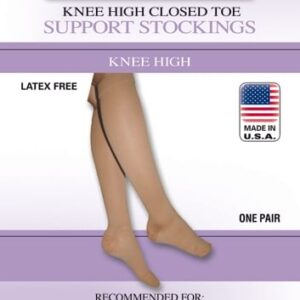 Firm Surg Wgt Stkngs 2X  Black 20-30mmHg  Below Knee Clsd Toe