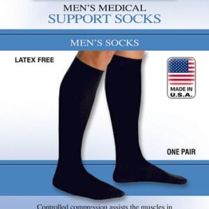Men's Firm Support Socks 20-30mmHg  Brown  Medium