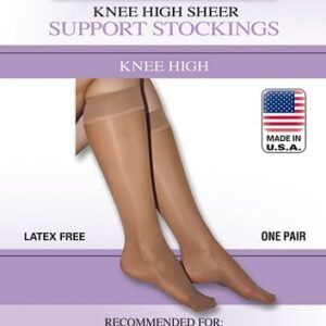 MicroFiber Moderate  Sm 15-20mmHg  Knee Highs  Black